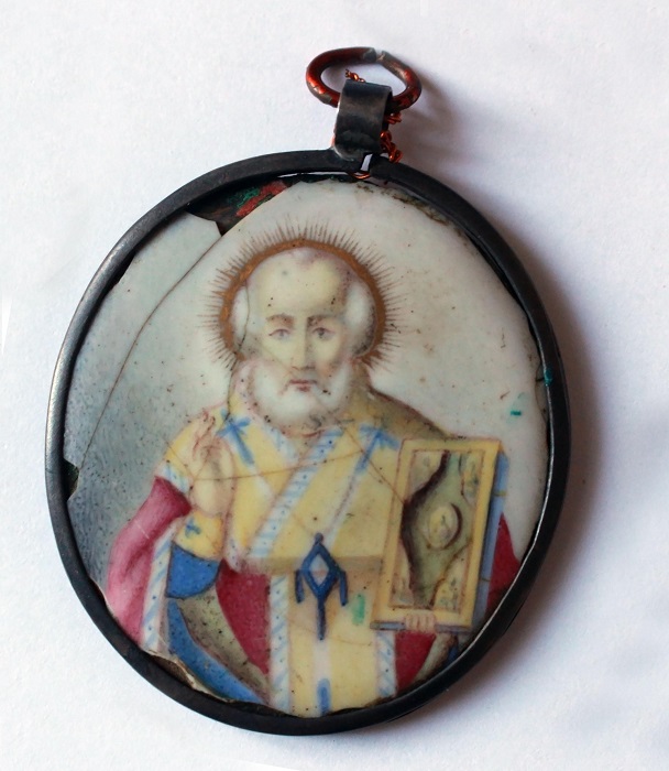 Медальон. Образ Святого Николая Чудотворца