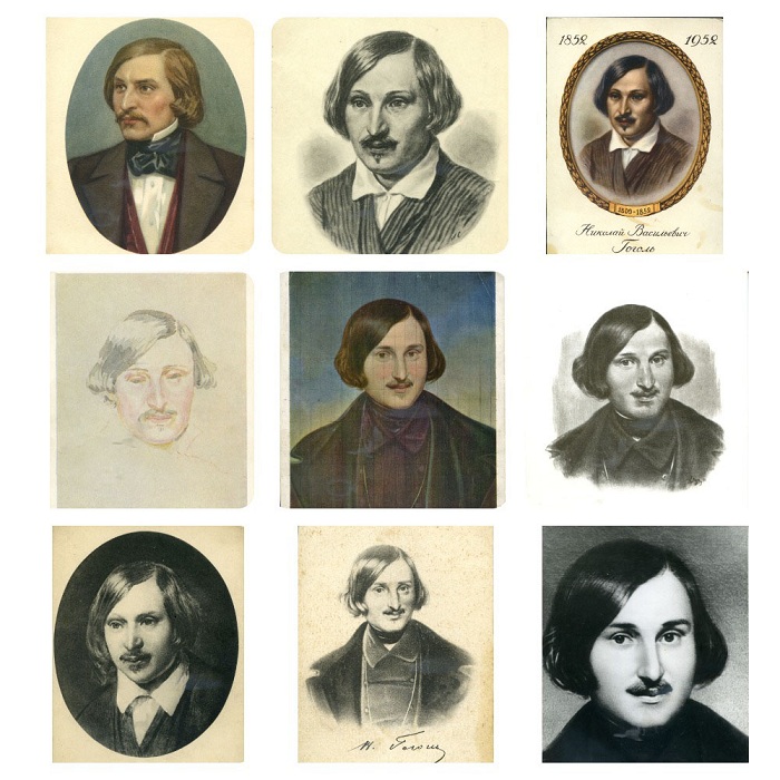 Открытки с портретами Н.В. Гоголя