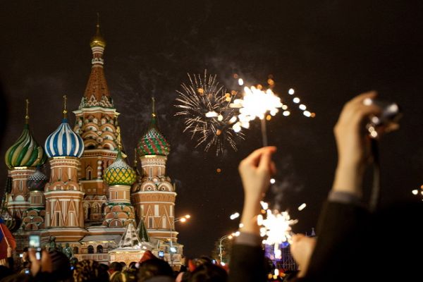 Празднование Нового года и Рождества в Москве